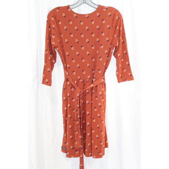 Matilda Jane Womens Brown Floral Isn't It Lovely Faux Wrap Dress S NWT - Picture 5 of 6